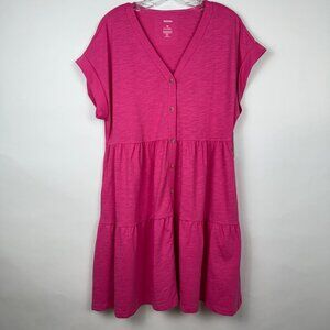 SONOMA Pink Cotton Dress. Casual. Size MEDIUM.